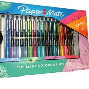 New Paper Mate InkJoy 18pk Gel Pens 0.7mm Medium Tip Multicolored Gift Pack c